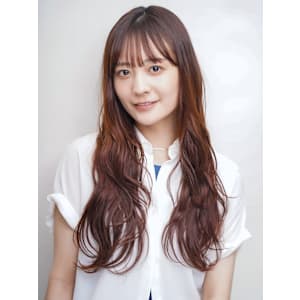 グラデーションカラー オレンジベージュ 前髪あり ロング - 髪質改善 SEPT. 天神大名【カミシツカイゼン セプト テンジンダイミョウ】掲載中