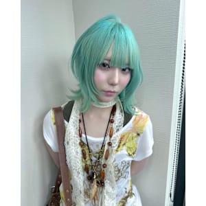 ミントカラー　ケアブリーチ　ブリーチカラー　原宿/表参道