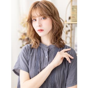 外国人風イヤリングカラーくびれパーマミディ　チャンモリパーマ - COVER HAIR bliss【カバーヘア ブリス】北浦和/北浦和西口店【カバー ヘア ブリス キタウラワ キタウラワニシグチテン】掲載中