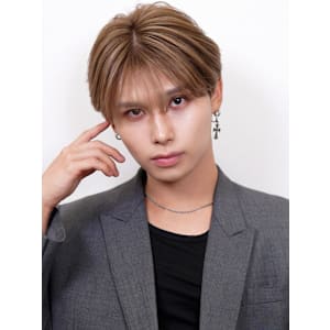 【La fith】メンズカット×ラウンドマッシュ×ブリーチ