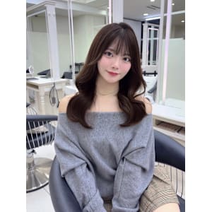 暗めカラー/レイヤーカット/顔まわり/韓国/前髪/顔周りカッ