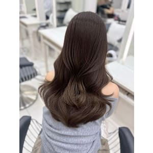 暗めカラー/レイヤーカット/顔まわり/韓国/銀座/前髪