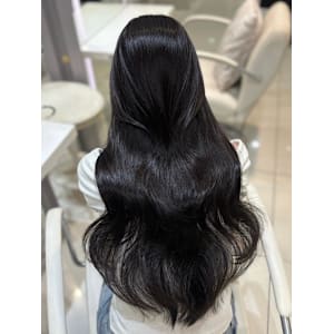 韓国くびれロング レイヤーオルチャン小顔前髪 艶髪