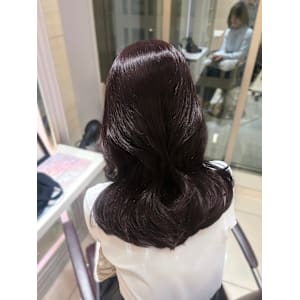 暗めカラー/レイヤーカット/顔まわり/韓国/銀座/ブラウンカ