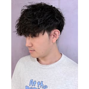 ツイストスパイラルパーマ 黒髪 マッシュショート 【札幌】 - THIS IS BARBER【ディス イズ バーバー】掲載中