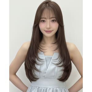 韓国ヘア☆レイヤーカット/グレージュ/くびれヘア