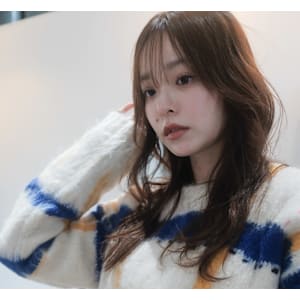 レイヤーカット/オリーブベージュ/フェイスレイヤー