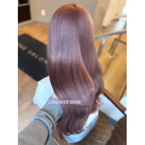 ラベンダー/ベージュ/髪質改善