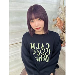 《鈴木茉奈》ラベンダー/ラベンダーピンク/ブリーチ