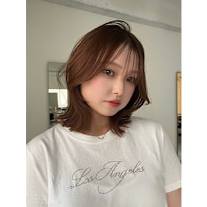 くびれヘアオリーブベージュ髪質改善トリートメント艶髪