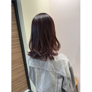 ボルドーカラー/ブリーチなし - 半個室 rire hair 大野城店【ハンコシツリールヘアー オオノジョウテン】掲載中