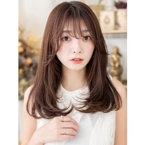 ココアグレージュうざバングロングレイヤー　チャコールグレー - COVER HAIR & SPA bliss【カバーヘア アンド スパ ブリス】浦和/浦和西口店【カバー ヘア アンド スパ ブリス ウラワ ウラワニシグチテン】掲載中