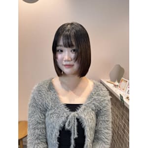 切りっぱなしボブ - 半個室 rire hair 大野城店【ハンコシツリールヘアー オオノジョウテン】掲載中