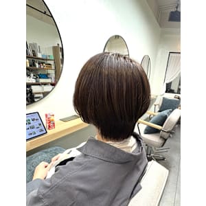 ショート×透明感ブラウン