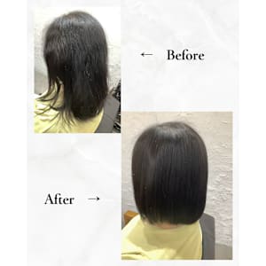 ≪お客様スタイル≫ 縮毛矯正ボブスタイル