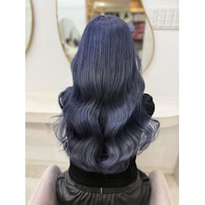 ミディアム/暗めカラー/デザインカラー/フェイスフレーミング