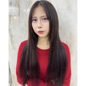 ミディアム/暗めカラー/デザインカラー/フェイスフレーミング