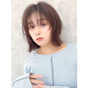 【La fith】くびれボブ×レイヤーカット×ココアベージュ