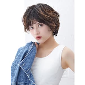 【La fith】マッシュショート×グレージュカラー