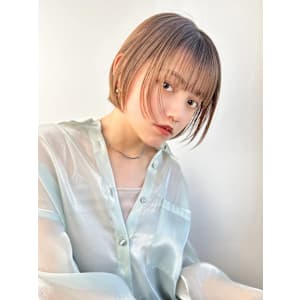 【La fith】シルキーベージュ×ぱつっとボブ - La fith hair clan 広島本通店【ラフィス ヘアー クラン ヒロシマホンドオリテン】掲載中