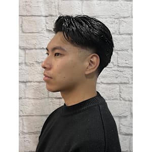 ツーブロ七三オールバック - グレイスフルバーバー プラチナム【グレイスフルバーバー プラチナム】掲載中