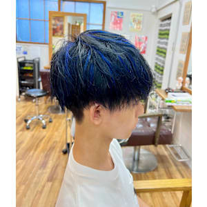 シャドウパーマ原色メンズハイライト - hair studio Romeo【ロメオ】掲載中