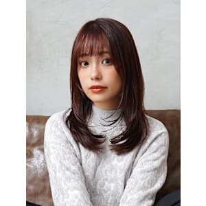 【La fith】カシスブラウン×レイヤーカット - La fith hair coco 博多店【ラフィス ヘアー ココ ハカタテン】掲載中