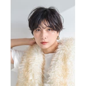 【La fith】マッシュショート×黒髪×シースルーバング