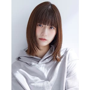 【La fith】マロンブラウン×ミディアムストレート