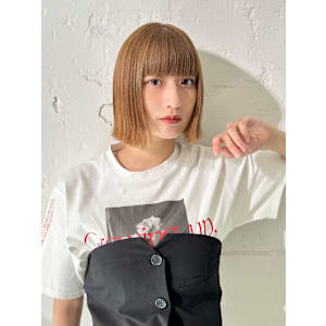 【La fith】切りっぱなしボブ×ケアブリーチ×ストレート