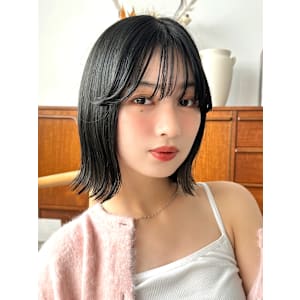 【La fith】シアーブラック×シースルーバング - La fith hair santie 広島駅前店【ラフィス ヘアー サンティエ ヒロシマエキマエテン】掲載中
