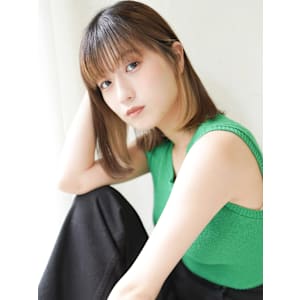 【La fith】インナーカラー×ぱつっつんボブ - La fith hair santie 広島駅前店【ラフィス ヘアー サンティエ ヒロシマエキマエテン】掲載中