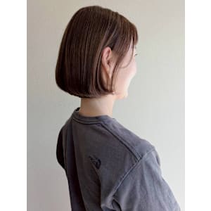 大人ボブ アッシュブラウン 艶髪 髪質改善 ショートボブ 