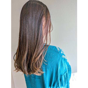 顔周りカット ブラウンカラー 髪質改善  レイヤーカット 