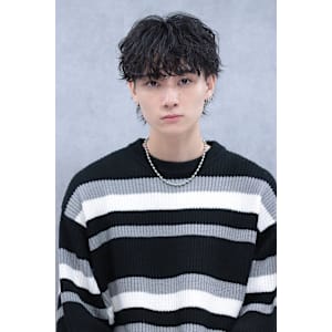 波巻きシースルーマッシュウルフ