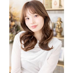 大人かわいい波巻きカールグラマラスロング　シルバーベージュ