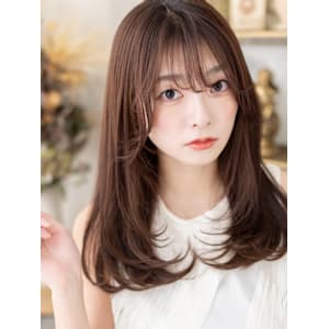 ココアグレージュうざバングロングレイヤー　チャコールグレー - COVER HAIR bliss 【カバー ヘア ブリス】川口/ららテラス川口東口駅前店【カバー ヘア ブリス カワグチララテラスカワグチヒガシグチエキマエテン】掲載中