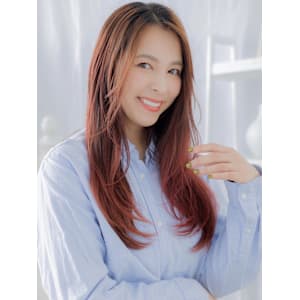 ツヤ感ワインレッドこなれエアストレート　フォックスカラー - mod's hair【モッズヘア】上尾/上尾西口店【モッズヘア アゲオ アゲオニシグチテン】掲載中