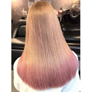 《巴結生》ミルクティーベージュ/裾カラー/大宮