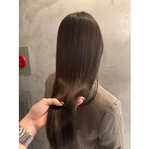 髪質改善　縮毛矯正　ベージュカラー　ガーリー　モテ髪　池袋