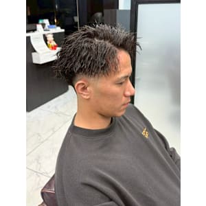 テーパーフェード　ツイストスパイラル　アップバング - MEN'S SALON SOLEIL by alfRed【メンズサロンソレイユ バイアルフレッド】掲載中