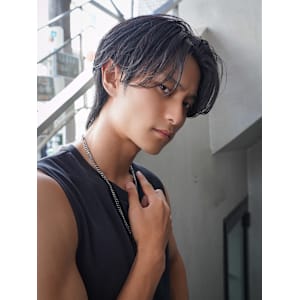 ニュアンスパーマ　センターパート