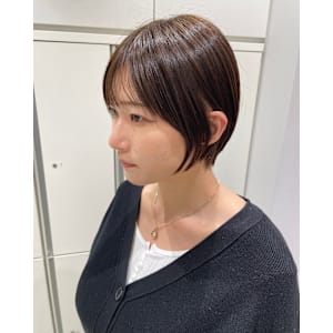 丸みショート×ブラウンカラー/吉川沙知