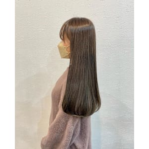 カーキグレージュ/艶ロング