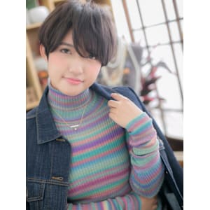 黒髪アシンメトリー小顔マニッシュショートチョコレートブラウン - COVER HAIR bliss【カバーヘア ブリス】志木/志木南口駅前店【カバーヘア ブリス シキ シキミナミグチエキマエテン】掲載中