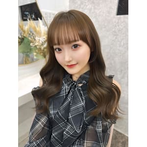 ミディアム/暗めカラー/デザインカラー/フェイスフレーミング