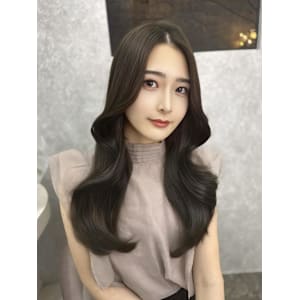 ミディアム/暗めカラー/デザインカラー/フェイスフレーミング