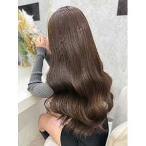 ミディアム/暗めカラー/デザインカラー/フェイスフレーミング