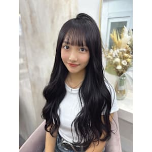 ミディアム/暗めカラー/デザインカラー/フェイスフレーミング