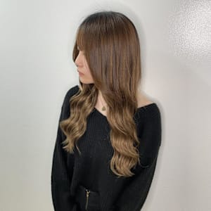 王道ブラウンベージュロング